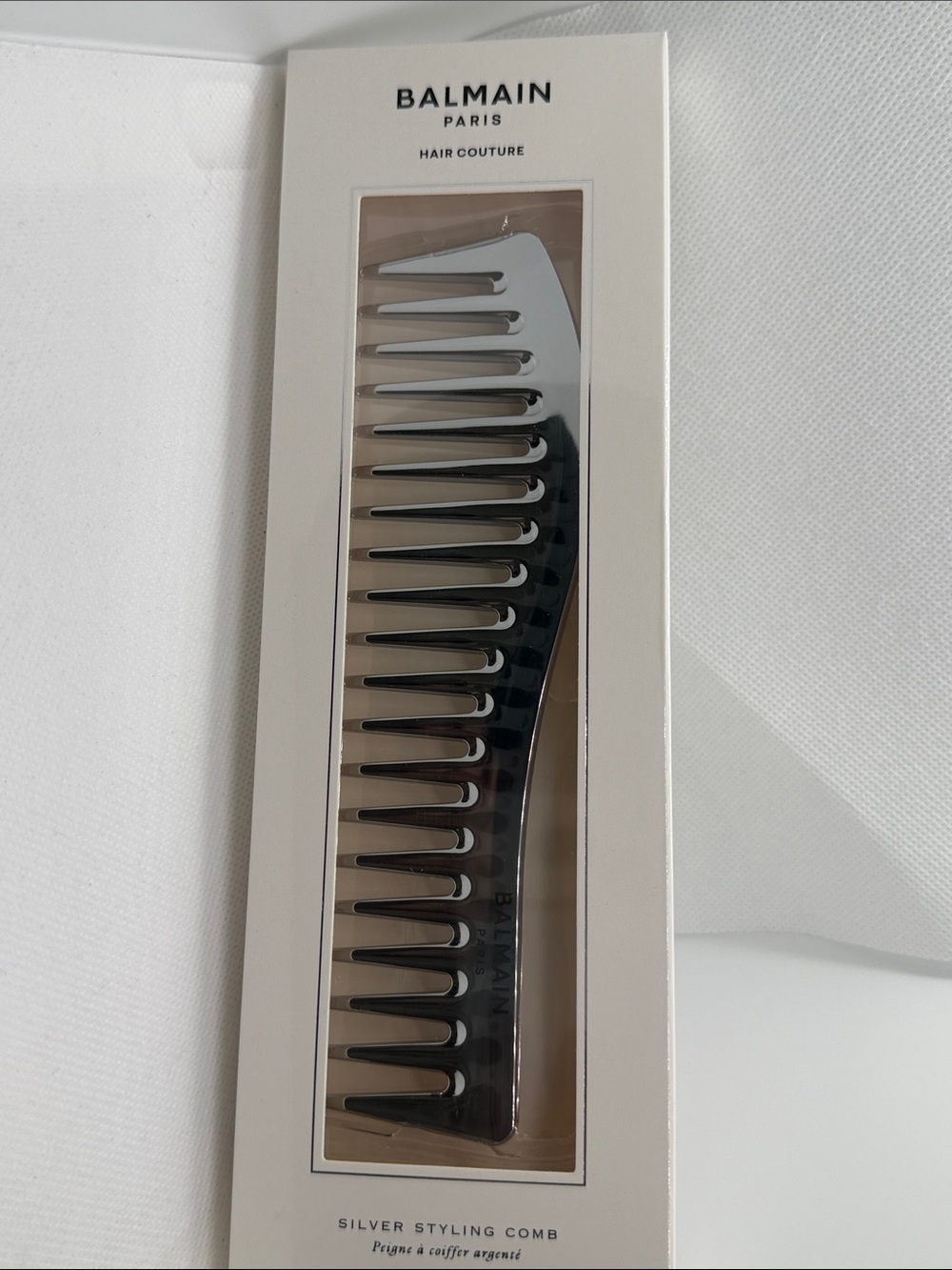 Balmain Silver Wide-Tooth Styling Comb